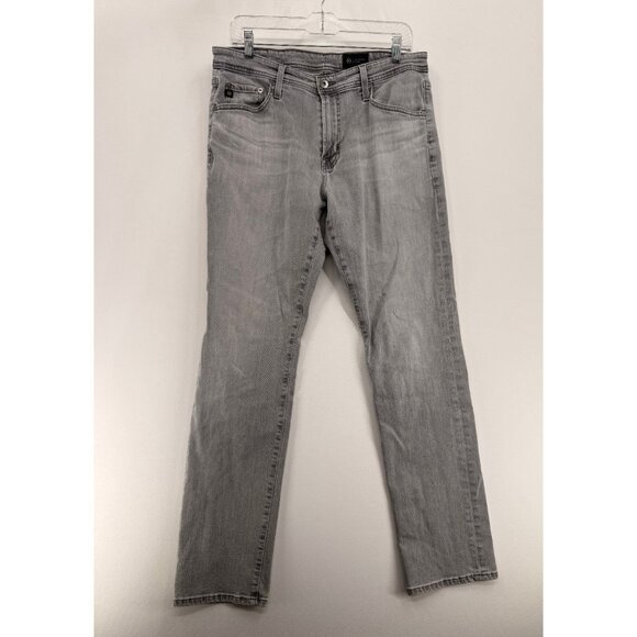 AG Adriano Goldschmied Jeans Mens 33x32 Everett Denim Gray Straight Slim - Picture 3 of 9